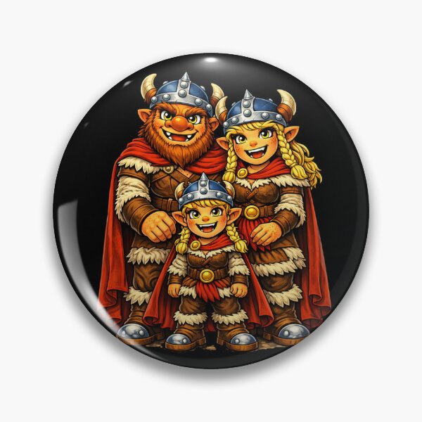 Item preview, Viking family with daughter designed and sold by Auralda-T-Shirt.