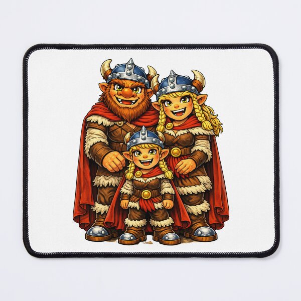 Item preview, Viking family with daughter designed and sold by Auralda-T-Shirt.