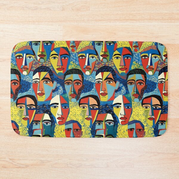 Item preview, Vibrant Cubist Portraits Collection designed and sold by HommyOfficial.
