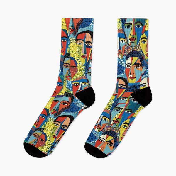 Item preview, Vibrant Cubist Portraits Collection designed and sold by HommyOfficial.