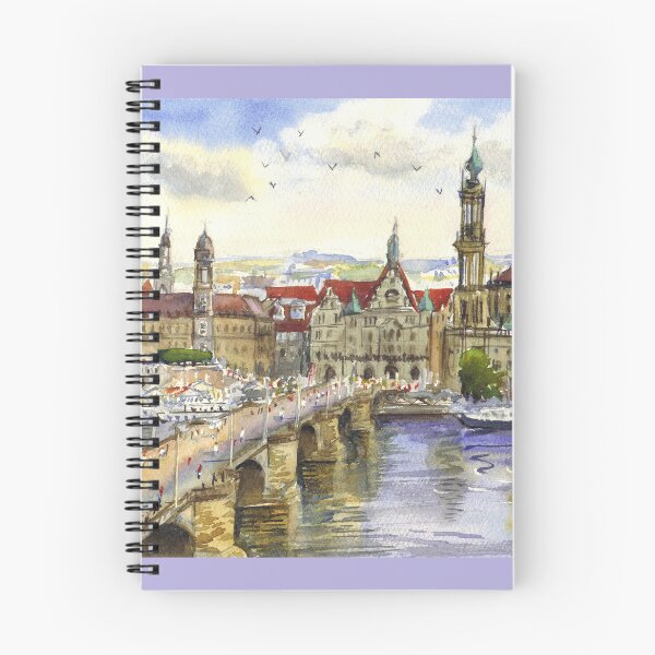 Item preview, Dresden view. Watercolor painting. Germany designed and sold by Colibri77.