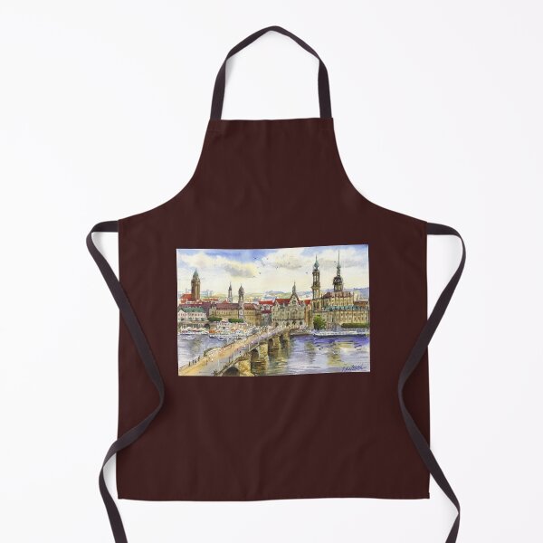 Item preview, Dresden view. Watercolor painting. Germany designed and sold by Colibri77.
