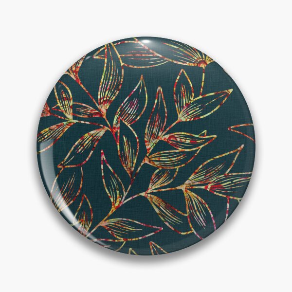 Item preview, Luxury colorful leaves pattern (dark green) designed and sold by shellyhabsari.
