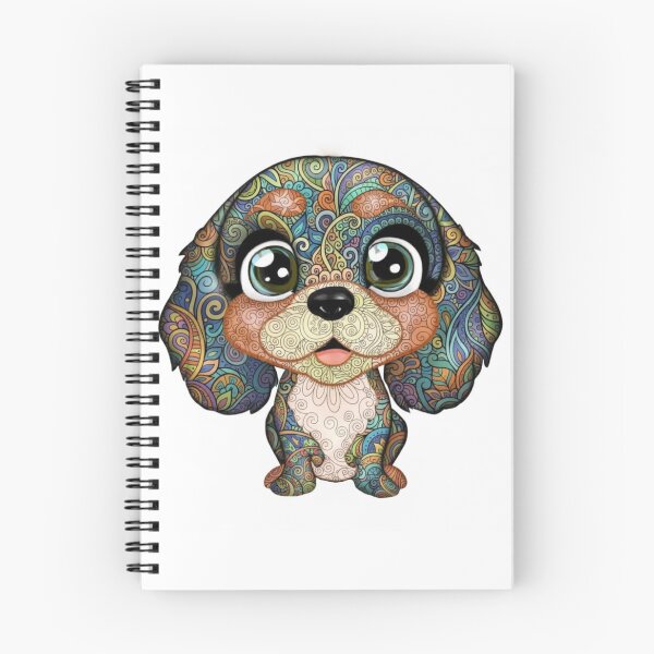 Item preview, Colorful and Fun Cavalier King Charles Spaniel designed and sold by PaintedbyCarol.