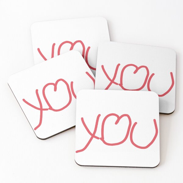 Artikelvorschau, Ästhetisches Rot: LOVE YOU – handgezeichnete Herztypografie entworfen und verkauft von YoThinIT.