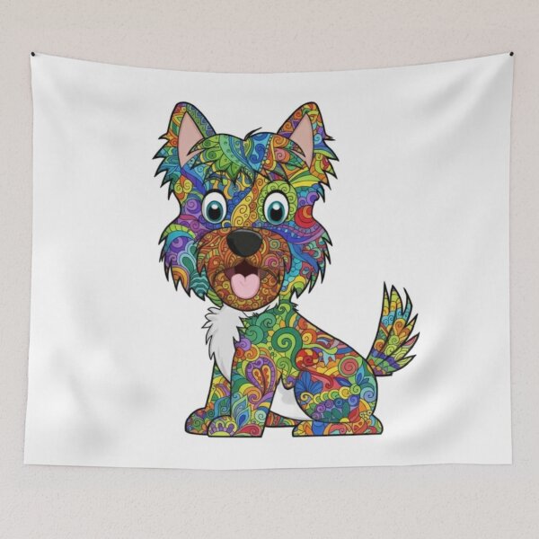 Item preview, Coloful and Fun Cairn Terrier designed and sold by PaintedbyCarol.