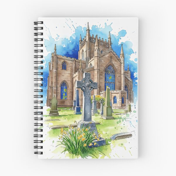 Item preview, Dunfermline Abbey, Scotland Watercolour Painting designed and sold by davidelder.