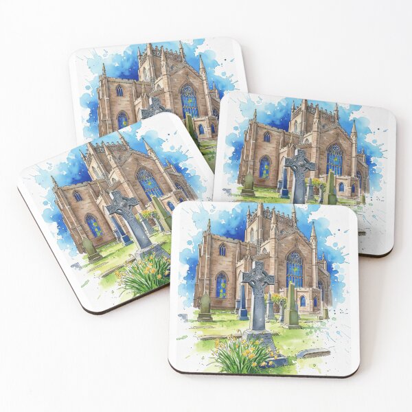 Item preview, Dunfermline Abbey, Scotland Watercolour Painting designed and sold by davidelder.