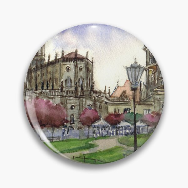 Item preview, Dresden view in spring. Watercolor painting. Germany designed and sold by Colibri77.