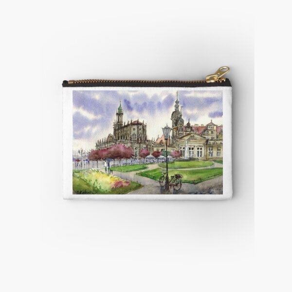 Item preview, Dresden view in spring. Watercolor painting. Germany designed and sold by Colibri77.