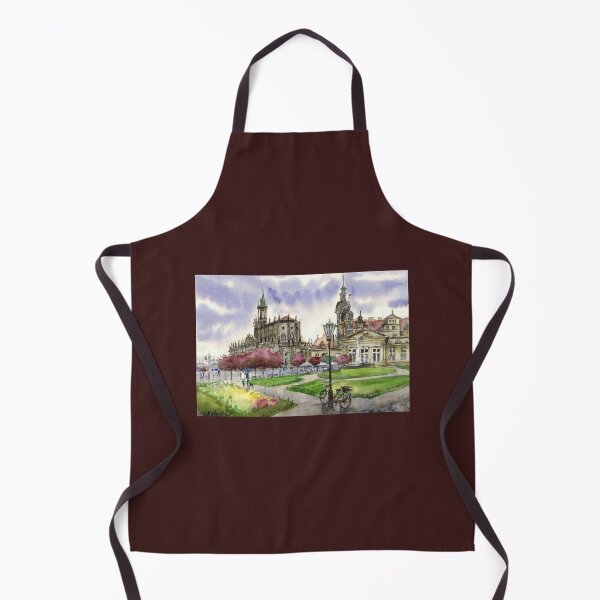 Item preview, Dresden view in spring. Watercolor painting. Germany designed and sold by Colibri77.