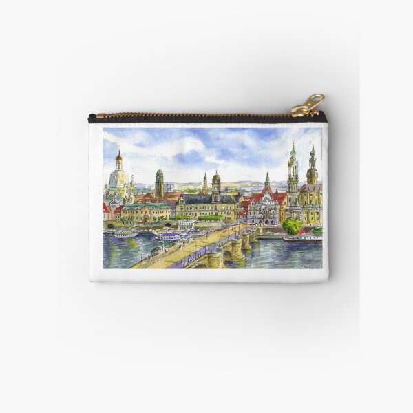Item preview, Copy of Dresden view in spring. Watercolor painting. Germany designed and sold by Colibri77.
