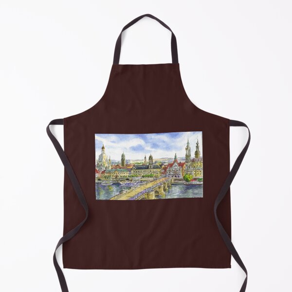Item preview, Copy of Dresden view in spring. Watercolor painting. Germany designed and sold by Colibri77.