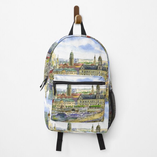 Item preview, Copy of Dresden view in spring. Watercolor painting. Germany designed and sold by Colibri77.