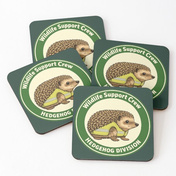 Item preview, Wildlife Support Crew Hedgehog Division Badge designed and sold by ChirpInc.