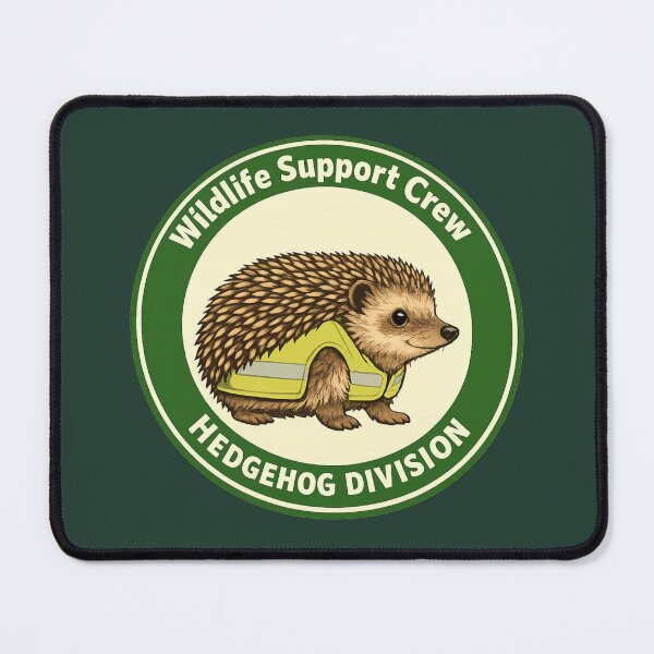 Item preview, Wildlife Support Crew Hedgehog Division Badge designed and sold by ChirpInc.