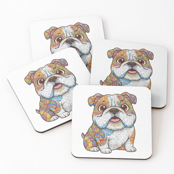 Item preview, Colorful and Fun English Bulldog designed and sold by PaintedbyCarol.