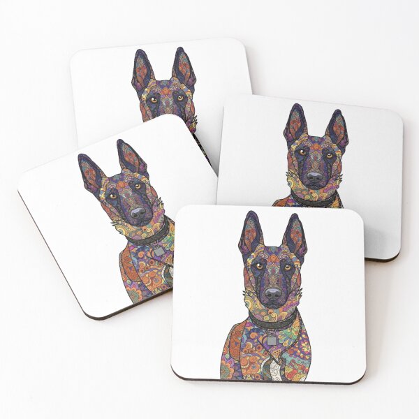 Item preview, Colorful & Fun Belgian Malinois designed and sold by PaintedbyCarol.