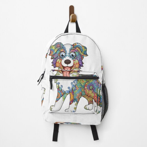 Item preview, Fun and Colorful Australian Shepherd designed and sold by PaintedbyCarol.