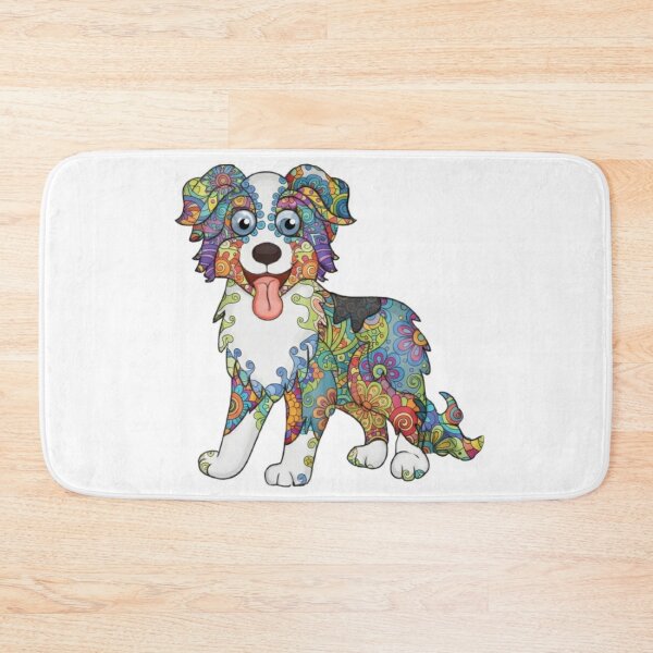 Item preview, Fun and Colorful Australian Shepherd designed and sold by PaintedbyCarol.