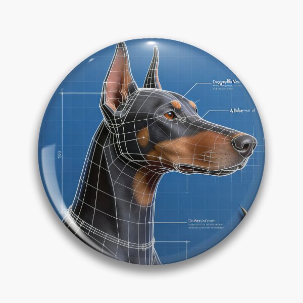 Item preview, ANATOMY OF A DOBERMAN PINSCHER // CRANIAL FOCUS (RIGHT PROFILE) designed and sold by Ink & Iron Studio.