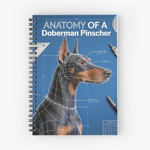 Item preview, ANATOMY OF A DOBERMAN PINSCHER // CRANIAL FOCUS (RIGHT PROFILE) designed and sold by Ink & Iron Studio.