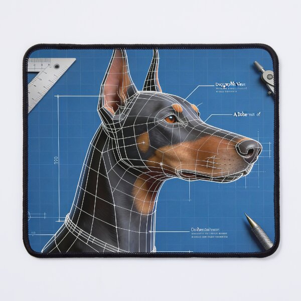 Item preview, ANATOMY OF A DOBERMAN PINSCHER // CRANIAL FOCUS (RIGHT PROFILE) designed and sold by Ink & Iron Studio.