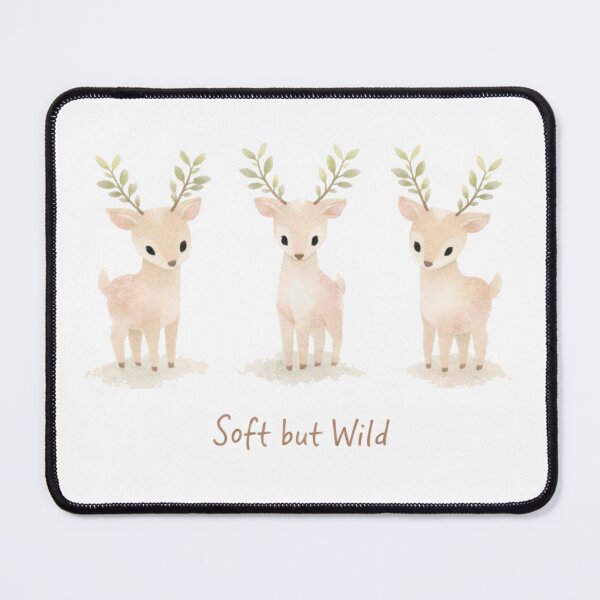 Item preview, Soft but Wild Deer T-Shirt – Cute Minimal Nature Aesthetic Tee designed and sold by KDesignCrafts.