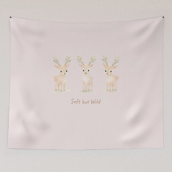 Item preview, Soft but Wild Deer T-Shirt – Cute Minimal Nature Aesthetic Tee designed and sold by KDesignCrafts.