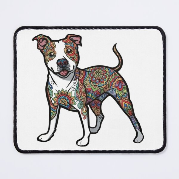 Item preview, Fun and Colorful AmStaff designed and sold by PaintedbyCarol.