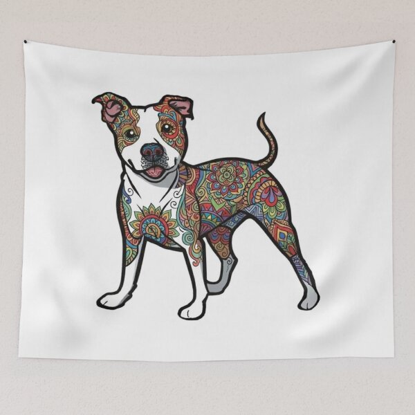 Item preview, Fun and Colorful AmStaff designed and sold by PaintedbyCarol.