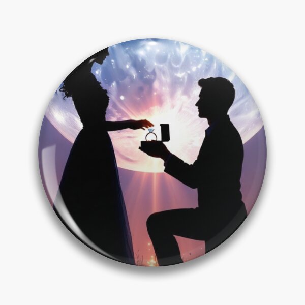 Item preview, Romantic Moonlight Proposal Silhouette designed and sold by PixelVibe782.