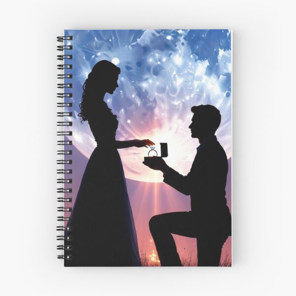 Item preview, Romantic Moonlight Proposal Silhouette designed and sold by PixelVibe782.
