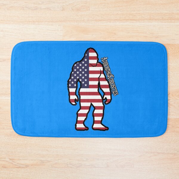 Item preview, Bigfoot Looking to the Side American Flag designed and sold by AdirondacKuriosities.