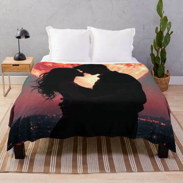 Item preview, Romantic Supermoon Rooftop Couple Silhouette designed and sold by PixelVibe782.