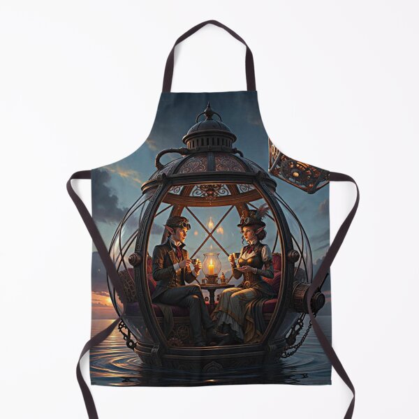 Item preview, Steampunk Elves enjoy tea party designed and sold by WranaWoda.