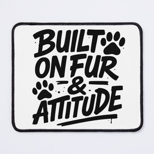 Item preview, Built on Fur & Attitude – Bold Pet Logo designed and sold by OwnYourMood.