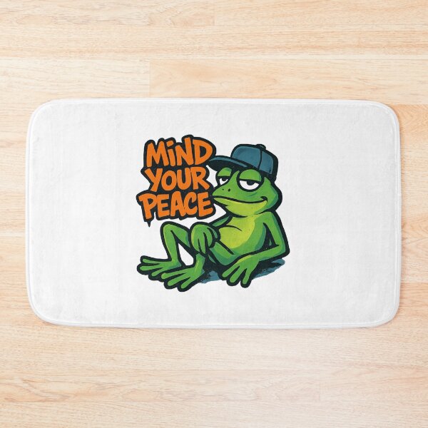 Item preview, Mind Your Peace Frog Quote Design designed and sold by OwnYourMood.