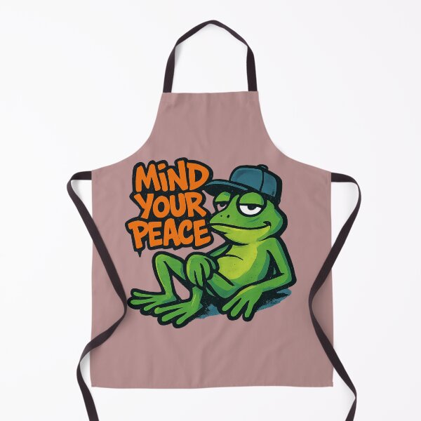 Item preview, Mind Your Peace Frog Quote Design designed and sold by OwnYourMood.