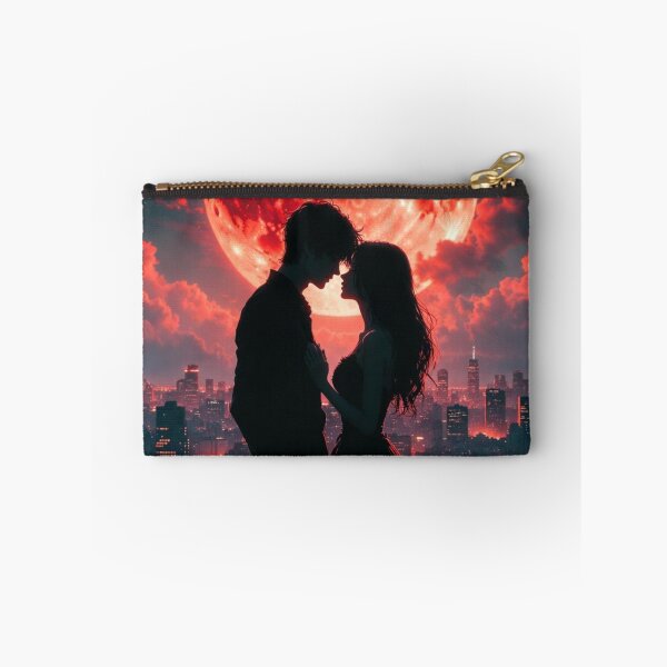Item preview, Blood Moon Rooftop Romance Silhouette designed and sold by PixelVibe782.