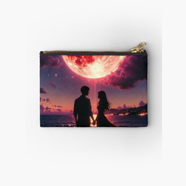 Item preview, Blood Moon Beach Romance Silhouette designed and sold by PixelVibe782.