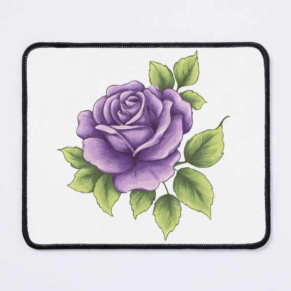 Item preview, Lavender Purple Rose Saint Valentine's Day - Elegant Romantic Flower Art Print designed and sold by DesignArtist.ia.