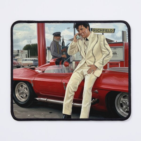 Item preview, Gas Station Glamour: The King’s Red Speedster Art designed and sold by Art's Diner.