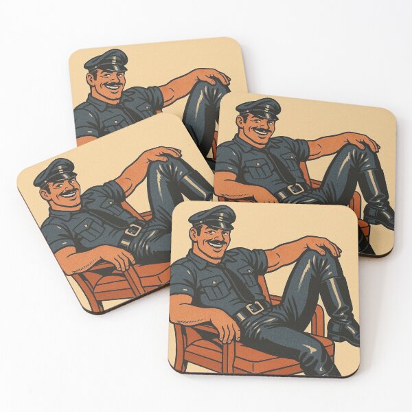 Item preview, Vintage Come & Get It Leather Daddy Berlin Leder Bar Pride Tom of Finland Tribute Graphic Design designed and sold by ItsAKinkThing.