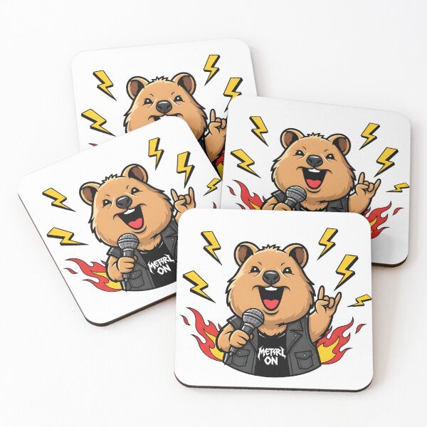 Item preview, Heavy Metal Quokka designed and sold by tricorea.