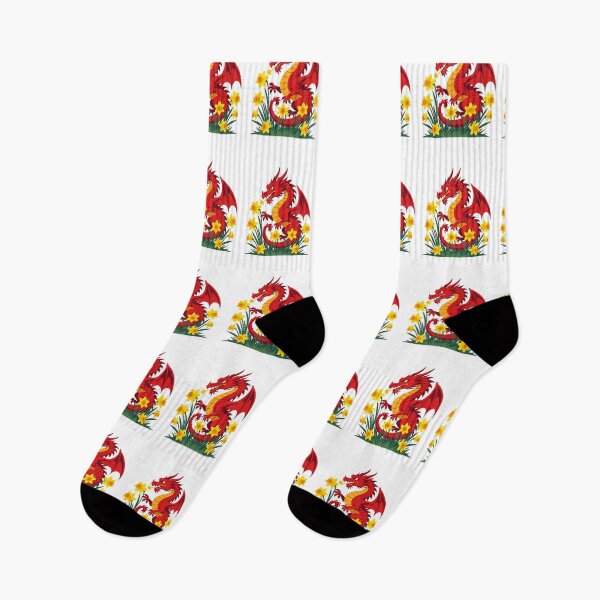 Item preview, Cute Red Dragon And Daffodils designed and sold by taiche.