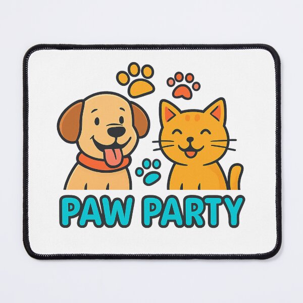 Item preview, Minimal Paw Party Logo – Cute Paw Print Design designed and sold by OwnYourMood.