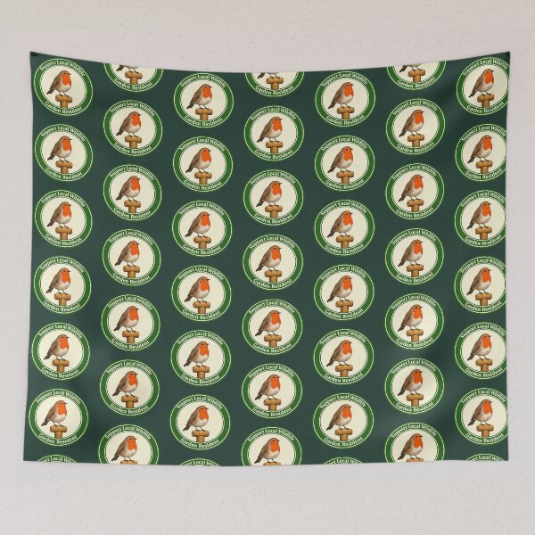 Item preview, Support Local Wildlife Robin Garden Resident Badge designed and sold by ChirpInc.