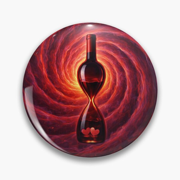 Item preview, Time Vortex - Symbolic Wine in a Fiery Spiralbuttle designed and sold by CzipipitoStudio.