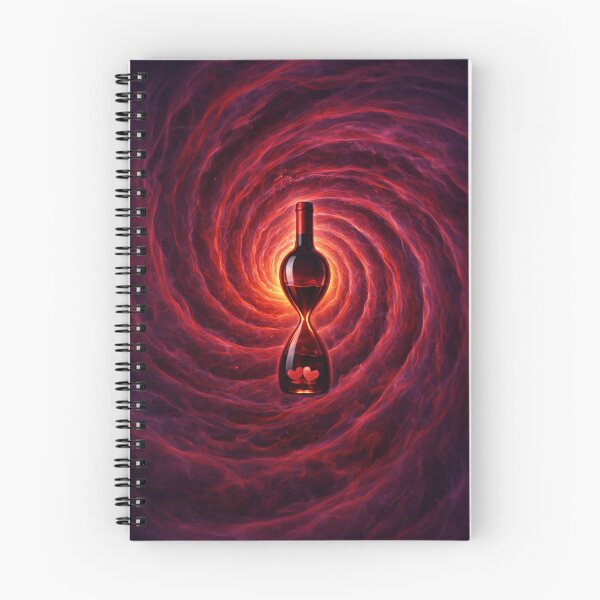Item preview, Time Vortex - Symbolic Wine in a Fiery Spiralbuttle designed and sold by CzipipitoStudio.